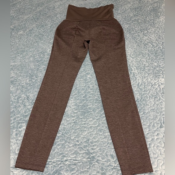 AGLOW Maternity Pants Leggings Jeggings Size S Stretch Dark Gray EUC! - Picture 2 of 9